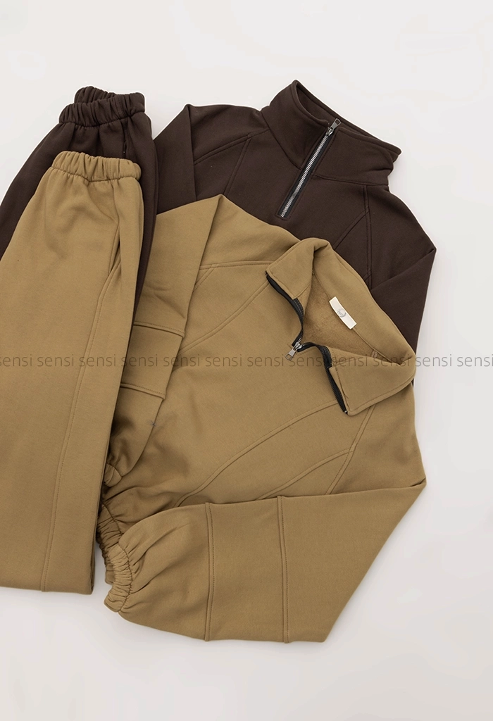 ست نیم زیپ کمر کش کد1005054